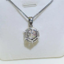 10 Carat Moissanite 925 Sterling Silver Pendant Necklace Necklaces