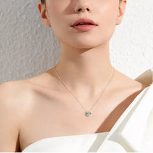 1 Carat Moissanite 925 Sterling Silver Necklace Fine Jewelry