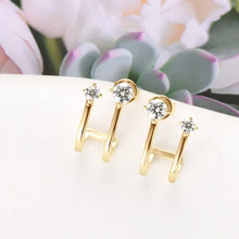 Moissanite 925 Sterling Silver C-Hoop Earrings Earrings