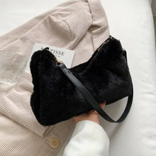 Faux Fur Removable Strap Shoulder Bag Shoulder Bags