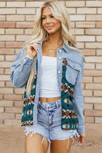 Pocketed Button Up Long Sleeve Denim Jacket Woman Outerwear