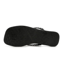 Braided Strap Beach Toe Post Slippers Woman Slippers