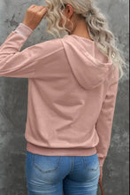 Lace Up Long Sleeve Hoodie Woman Sweatshirts