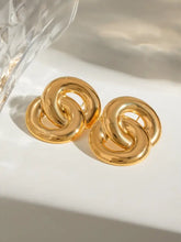 18K Gold-Plated Stainless Steel Knotted Earrings Earrings