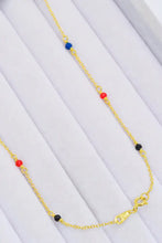 18K Gold-Plated Multicolored Bead Necklace Necklaces