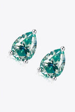 2 Carat Moissanite Teardrop Earrings Earrings
