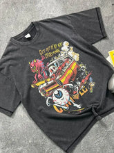 Men's Round Neck Half Sleeve Graphic T-Shirt Black Mens Tops