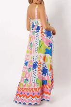 Floral Print Spaghetti Strap Summer Maxi Dress Woman Maxi Dress
