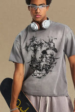 Men's Graphic Round Neck Half Sleeve T-Shirt Mens Tops