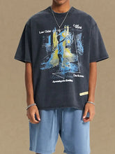 Men's Graphic Round Neck Half Sleeve T-Shirt Mens Tops