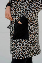 Pocketed Leopard Open Front Cover Up Woman Outerwear