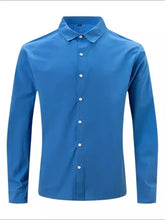 Men's Full Size Button Up Long Sleeve Shirt Plus Size Mens Tops