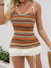 Ruffled Printed Mini Cami Dress Casual Dresses