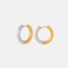 18K Gold-Plated Huggie Earrings Gold One Size Earrings
