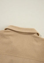 Frill Button Up Long Sleeve Shacket Woman Outerwear