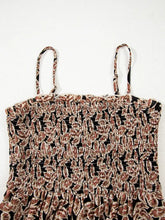 Printed Smocked Bodice Maxi Dress Maxi Dresses