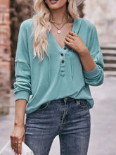 Mandy Drawstring Drop Shoulder Long Sleeve Hoodie Woman Sweatshirts