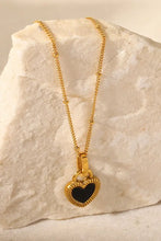 Contrast Heart Pendant Necklace Necklaces