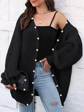 Open Front Long Sleeve Cardigan Woman Outerwear