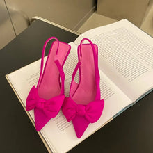 Point Toe Stiletto Pumps Hot Pink woman pumps