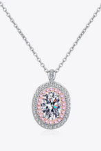 Adored 925 Sterling Silver Rhodium-Plated 1 Carat Moissanite Pendant Necklace Necklaces