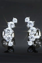 All You Need Moissanite Platinum-Plated Earrings Silver One Size Earrings