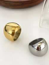 2-Piece Stainless Steel Bubble Statement Ring Fashion Jewelry