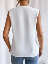 V-Neck Pleated Sleeveless Cami Tank Top Tanks & Camis