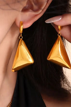 18K Gold-Plated Triangle Dangle Earrings Earrings