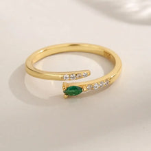 925 Sterling Silver Inland Zircon Open Ring Rings