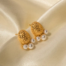 Imitation Pearl Stainless Steel Stud Earrings Earrings