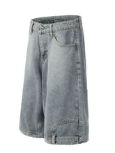 Men's Classic Loose Fit Denim Shorts Blue Denim Shorts