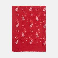 Fringe Snowman Polyester Scarf Scarves