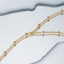 Stainless Steel Beaded Chain Link Bracelet Bracelets