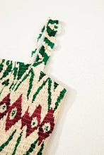 Western Aztec Shirred A-line Sleeveless Maxi Dress Woman Maxi Dress