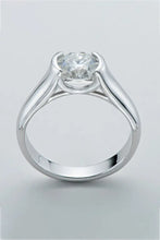 Looking Good 2 Carat Moissanite Platinum-Plated Ring Rings
