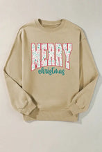 MERRY CHRISTMAS Round Neck Long Sleeve Sweatshirt Woman Sweatshirts
