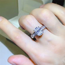 3 Carat Moissanite 925 Sterling Silver Ring Silver Rings