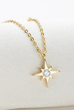 Moissanite North Star Pendant 925 Sterling Silver Necklace Necklaces