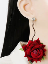 Alloy Rose Dangle Earrings Earrings