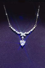 1 Carat 925 Sterling Silver Moissanite Necklace Silver One Size Necklaces
