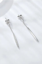 Elegant Moissanite 925 Sterling Silver Drop Earrings Earrings