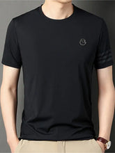 Men's Plus Size Breathable Short Sleeve T-Shirt Black Mens Tops