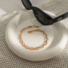 Two-Tone Chain Link Jewelry Set Fashion Jewelry