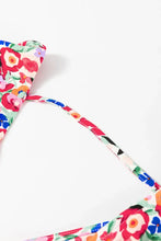 Floral Half Sleeve Deep V Neck Cutout Back Maxi Dress Woman Maxi Dress