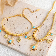 Gold-Plated Titanium Steel Charm Necklace Necklaces