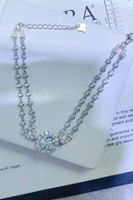 2 Carat Moissanite Double-Layered Bracelet Silver One Size Necklaces