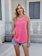 Ribbed Round Neck Tank Tanks & Camis