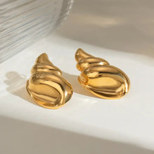 18K Gold-Plated Conch Earrings Earrings