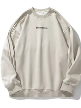 Men's Letter Round Neck Long Sleeve Sweatshirt Mens Tops